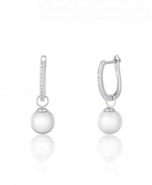 JVD Elegantní stříbrné náušnice s perlami 2v1 SVLE1084XH2P100 + 2 měsíce na vrácení zboží