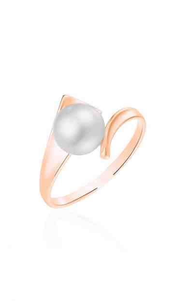 JVD Jemný bronzový prsten s pravou sladkovodní perlou SVLR0432XH2PR 56 mm + 2 měsíce na vrácení zboží