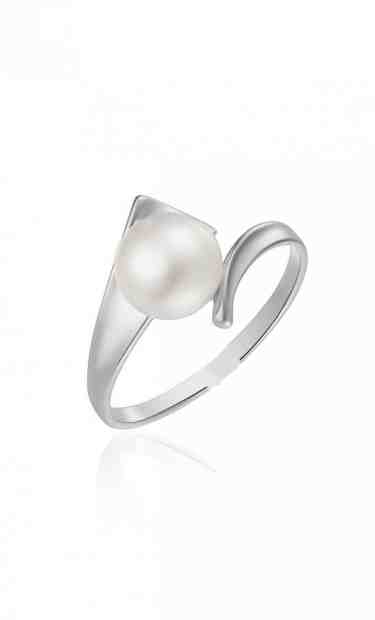 JVD Jemný stříbrný prsten s pravou sladkovodní perlou SVLR0432XH2P1 52 mm + 2 měsíce na vrácení zboží