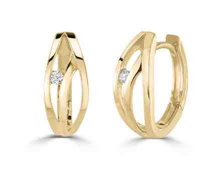 JVD Luxusní pozlacené náušnice kruhy se zirkony SVLE1042XH2GO00 + 2 měsíce na vrácení zboží