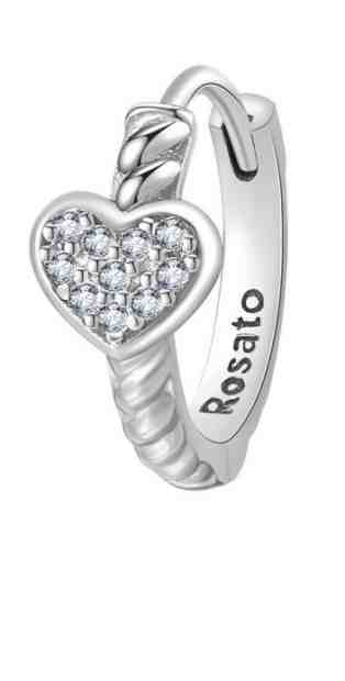 Rosato Stříbrná single náušnice Srdíčko Storie RZO064R + 2 měsíce na vrácení zboží