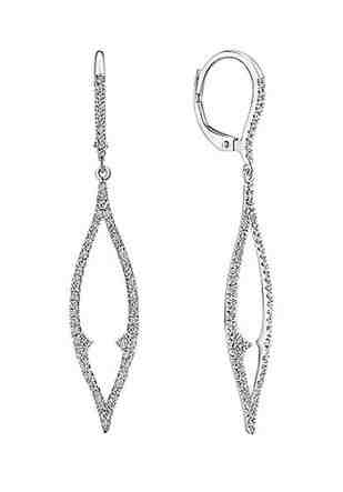 JVD Luxusní stříbrné náušnice se zirkony SVLE1106XH2BI00 + 2 měsíce na vrácení zboží