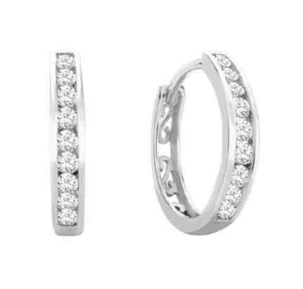 JVD Třpytivé kruhové náušnice se zirkony SVLE1141XH2BI00 + 2 měsíce na vrácení zboží