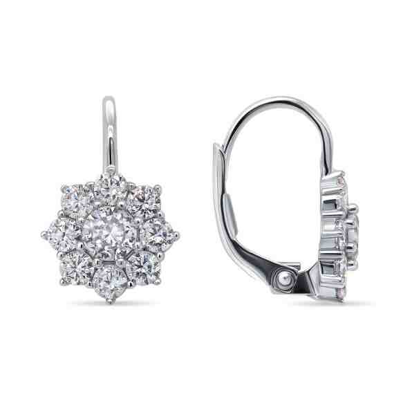 Brilio Silver Stříbrné náušnice s čirými zirkony EA119W + 2 měsíce na vrácení zboží