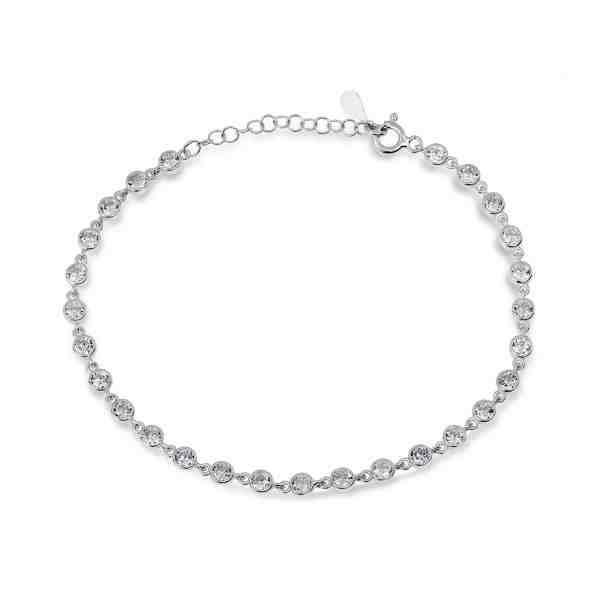 Brilio Silver Třpytivý stříbrný náramek se zirkony BRC16W + 2 měsíce na vrácení zboží