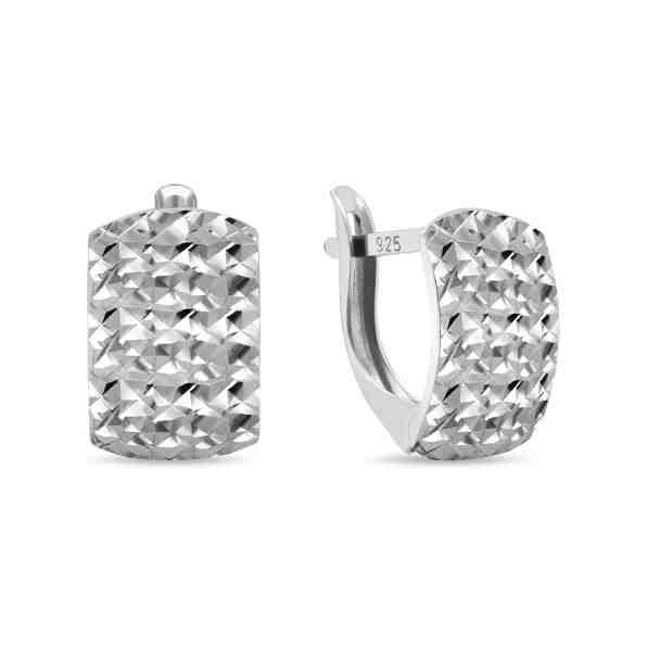 Brilio Silver Elegantní stříbrné náušnice EA230W + 2 měsíce na vrácení zboží