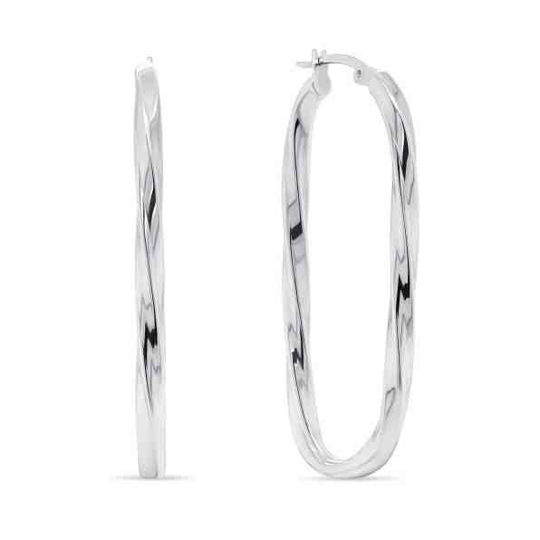 Brilio Silver Působivé stříbrné náušnice EA242W + 2 měsíce na vrácení zboží