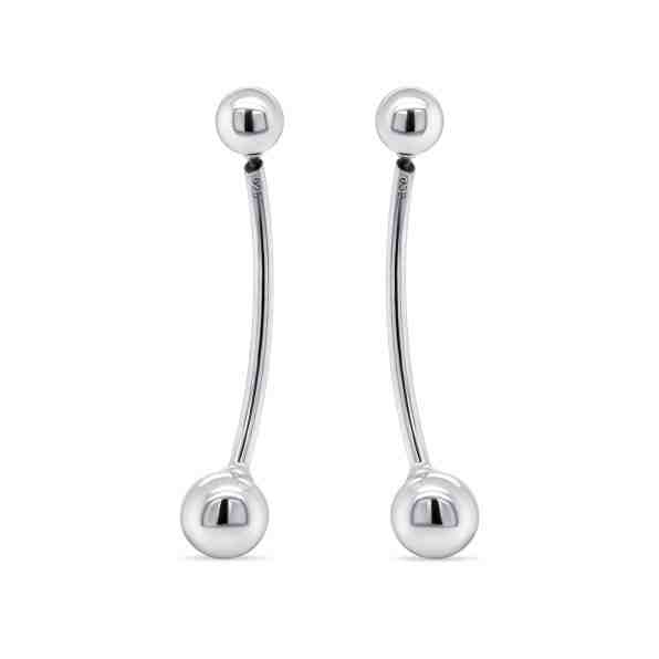 Brilio Silver Moderní stříbrné náušnice EA247W + 2 měsíce na vrácení zboží