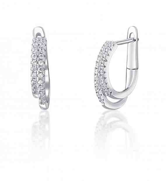 JVD Okouzlující stříbrné náušnice se zirkony SVLE1111XH2BI00 + 2 měsíce na vrácení zboží