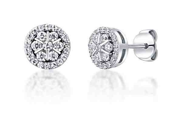 JVD Třpytivé stříbrné peckové náušnice SVLE1112XH2BI00 + 2 měsíce na vrácení zboží