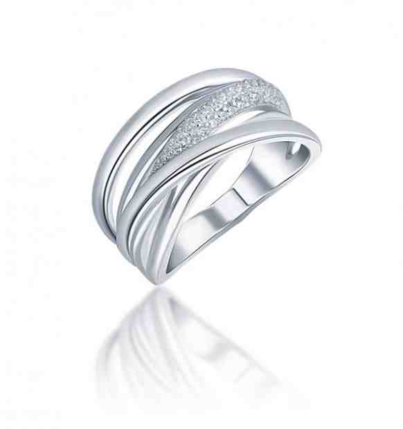 JVD Elegantní stříbrný prsten se zirkony SVLR0396XH2BI 52 mm + 2 měsíce na vrácení zboží