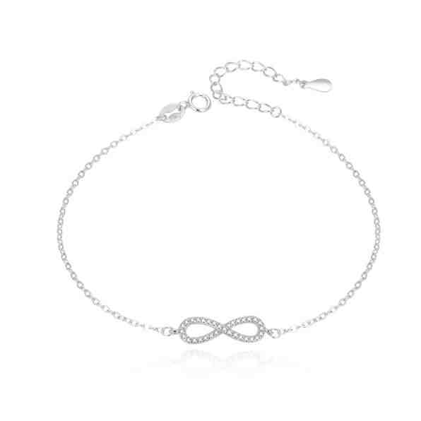 Beneto Módní stříbrný náramek nekonečno AGB589/21 + 2 měsíce na vrácení zboží
