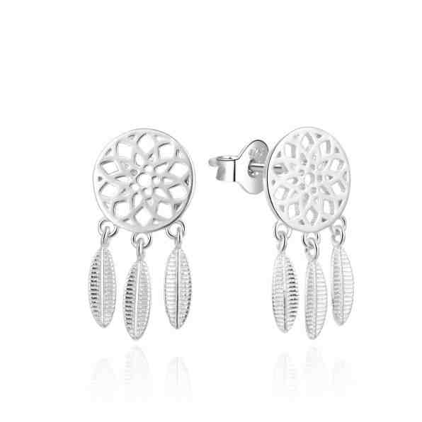 Beneto Jemné stříbrné náušnice Lapače snů AGUP2128L + 2 měsíce na vrácení zboží