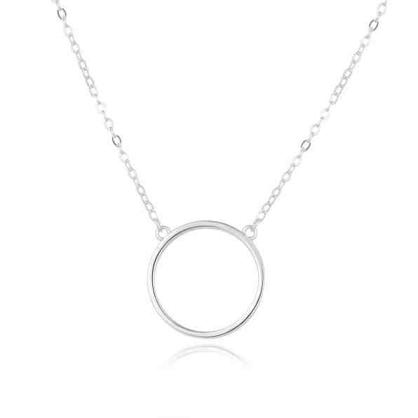 Beneto Minimalistický stříbrný náhrdelník AGS1163/47 + 2 měsíce na vrácení zboží