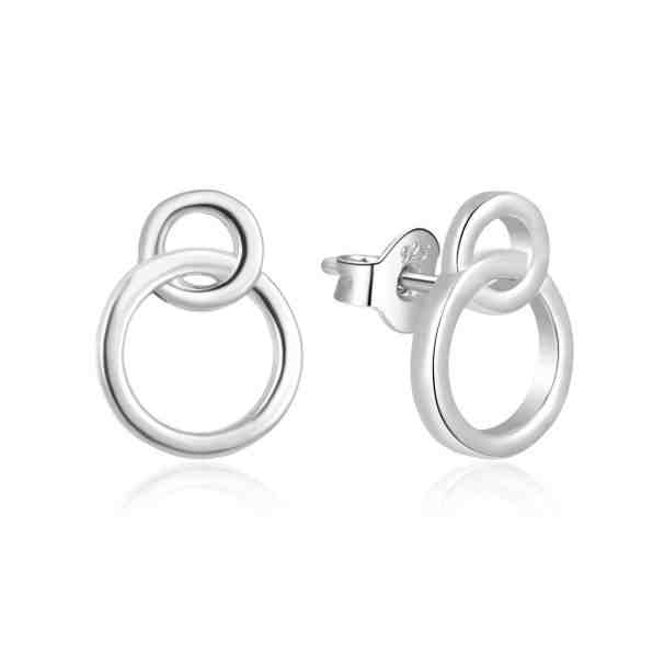Beneto Minimalistické stříbrné náušnice AGUP1425 puzetka + 2 měsíce na vrácení zboží