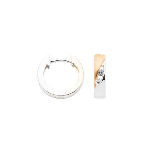 JVD Stylové bicolor náušnice se zirkony SVLE1052XH2RO00 + 2 měsíce na vrácení zboží