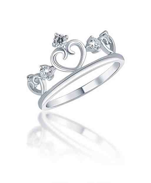 JVD Hravý stříbrný prsten Koruna SVLR0128X75BI 56 mm + 2 měsíce na vrácení zboží