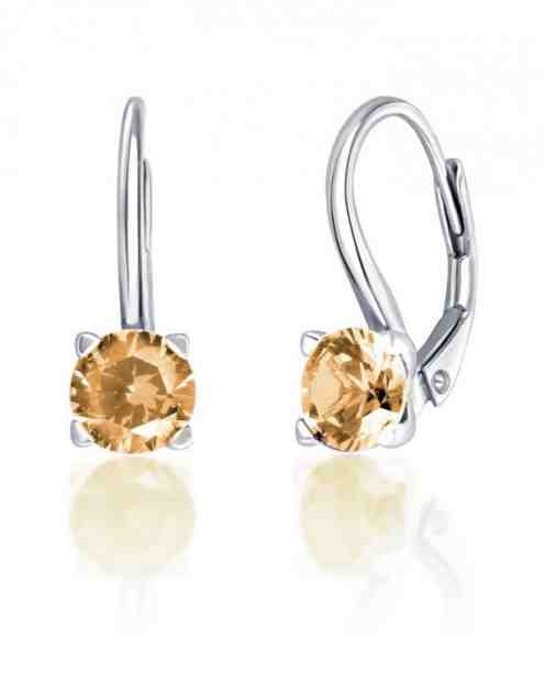 JVD Stříbrné náušnice se zirkony SVLE0503XF3CH06 + 2 měsíce na vrácení zboží