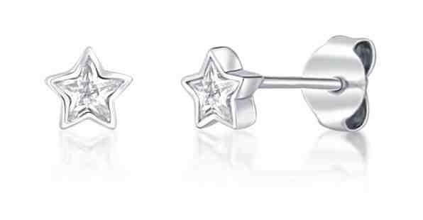 JVD Hvězdičkové peckové náušnice se zirkony SVLE1024XF6BI00 + 2 měsíce na vrácení zboží