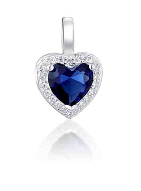 JVD Stříbrný přívěsek s modrým safírem SVLP0451SH2M100 + 2 měsíce na vrácení zboží