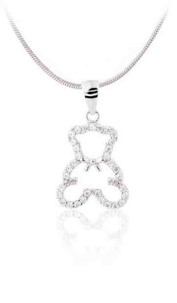 JVD Hravý stříbrný přívěsek Medvídek SVLP0247XD5BI00 + 2 měsíce na vrácení zboží