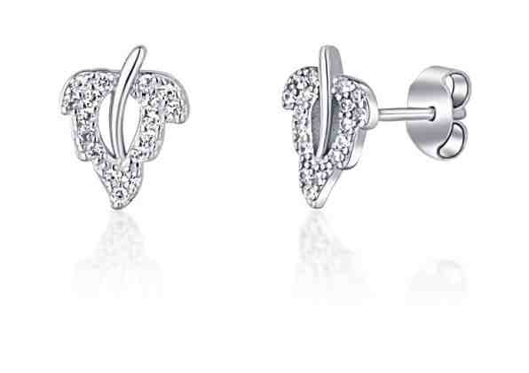 JVD Stříbrné náušnice Lísteček SVLE1031XF6BI00 + 2 měsíce na vrácení zboží