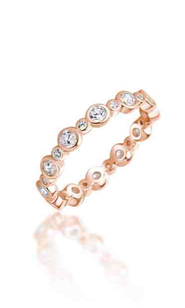 JVD Půvabný bronzový prsten se zirkony SVLR0359XH2RO 60 mm + 2 měsíce na vrácení zboží