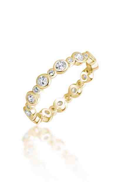 JVD Půvabný pozlacený prsten se zirkony SVLR0359XH2GO 58 mm + 2 měsíce na vrácení zboží