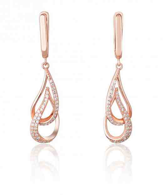 JVD Stylové bronzové náušnice SVLE1108XH2RO00 + 2 měsíce na vrácení zboží