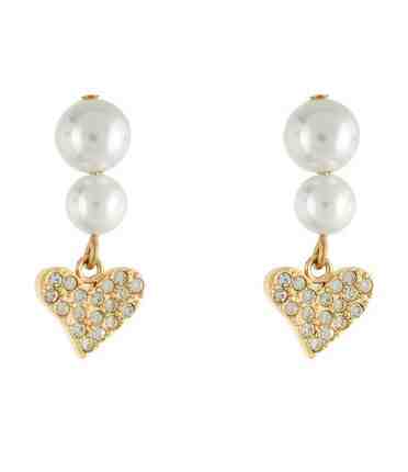 Liu.Jo Romantické pozlacené náušnice s perličkami Icona LJ1694 + 2 měsíce na vrácení zboží