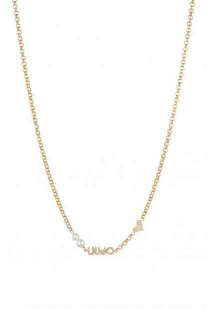 Liu.Jo Romantický pozlacený náhrdelník s perličkami Icona LJ1692 + 2 měsíce na vrácení zboží