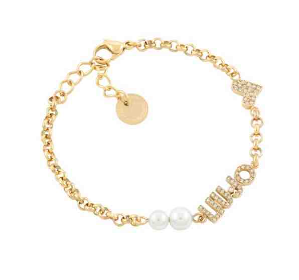 Liu.Jo Romantický pozlacený náramek s perličkami Icona LJ1693 + 2 měsíce na vrácení zboží