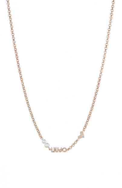 Liu.Jo Romantický bronzový náhrdelník s perličkami Icona LJ1695 + 2 měsíce na vrácení zboží