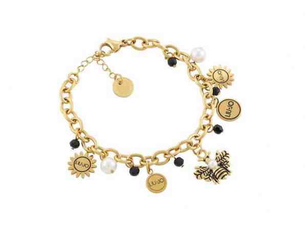 Liu.Jo Pozlacený ocelový náramek s perličkami Tropical Dream LJ1629 + 2 měsíce na vrácení zboží