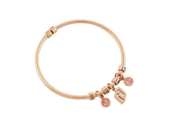 Liu.Jo Krásný bronzový náramek s přívěsky Brilliant LJ1647 + 2 měsíce na vrácení zboží
