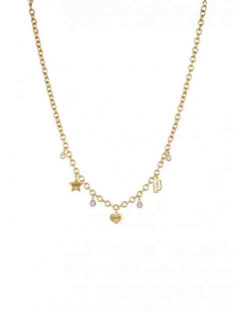 Liu.Jo Stylový pozlacený náhrdelník s přívěsky Brilliant LJ1649 + 2 měsíce na vrácení zboží