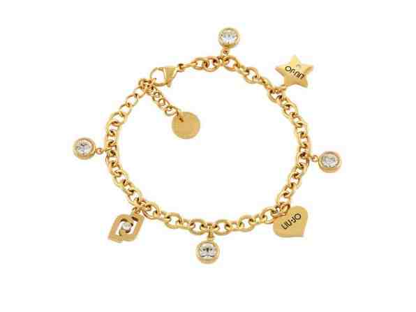 Liu.Jo Modní pozlacený náramek s přívěsky Brilliant LJ1652 + 2 měsíce na vrácení zboží