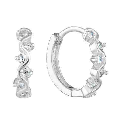 Evolution Group Stříbrné kruhové náušnice s čirými zirkony 11244.1 + 2 měsíce na vrácení zboží