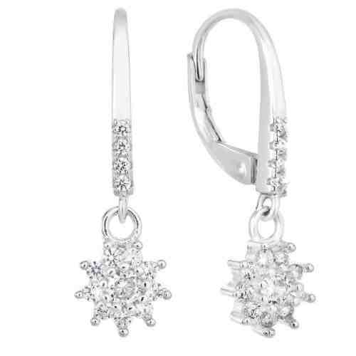 Evolution Group Elegantní stříbrné náušnice Kytička 11304.1 + 2 měsíce na vrácení zboží