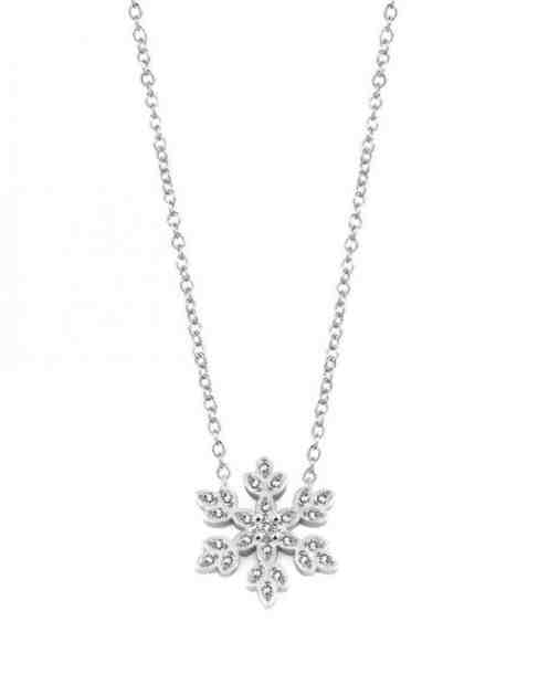 Beneto Hravý stříbrný náhrdelník Sněhová vločka AGS1334/47 + 2 měsíce na vrácení zboží