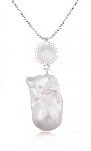 JwL Luxury Pearls Dlouhý ocelový náhrdelník s pravou barokní megaperlou JL0709 + 2 měsíce na vrácení zboží