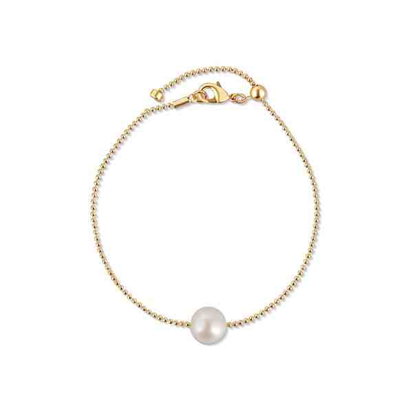 JwL Luxury Pearls Jemný pozlacený náramek s pravou perlou JL0711 + 2 měsíce na vrácení zboží