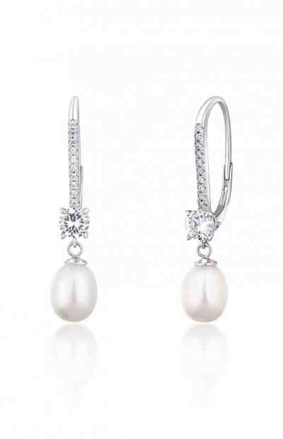 JwL Luxury Pearls Luxusní stříbrné náušnice s pravými perlami JL0717 + 2 měsíce na vrácení zboží