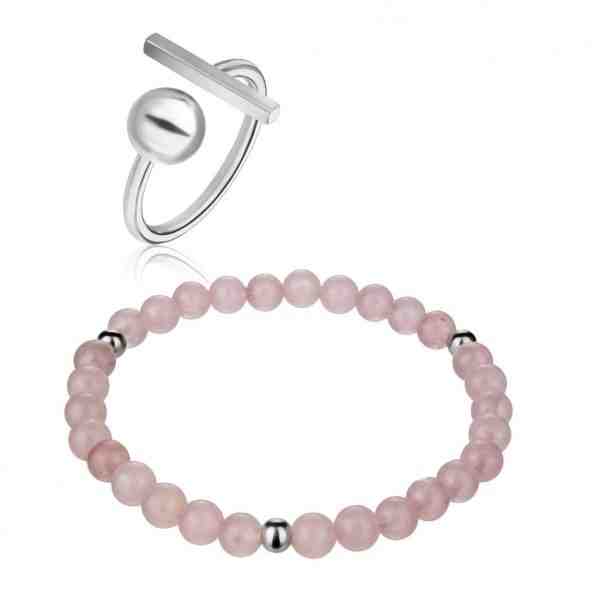 Emily Westwood Slušivá sada šperků WS104S (prsten, náramek) + 2 měsíce na vrácení zboží