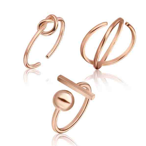 Emily Westwood Slušivá sada bronzových prstenů WS091S + 2 měsíce na vrácení zboží