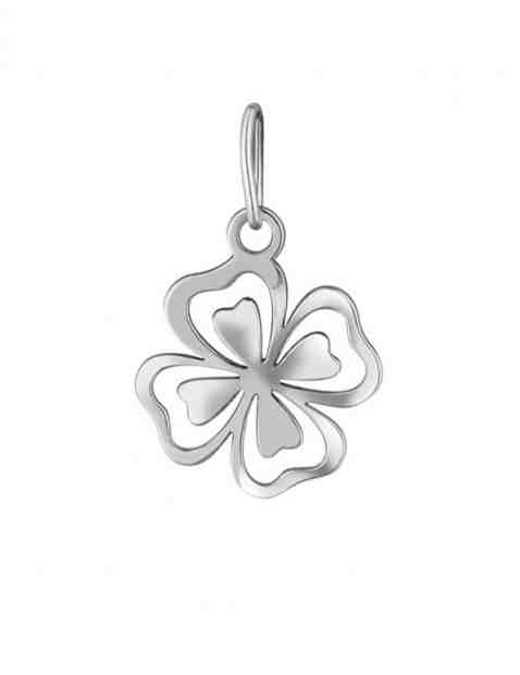 Praqia Přívěsek z bílého zlata Čtyřlístek PA7051 + 2 měsíce na vrácení zboží