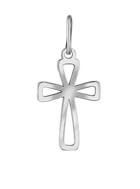 Praqia Nadčasový přívěsek z bílého zlata Křížek PA7053 + 2 měsíce na vrácení zboží