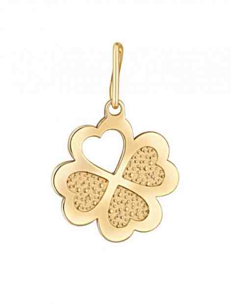 Praqia Něžný přívěsek ze žlutého zlata Čtyřlístek PA7057 + 2 měsíce na vrácení zboží