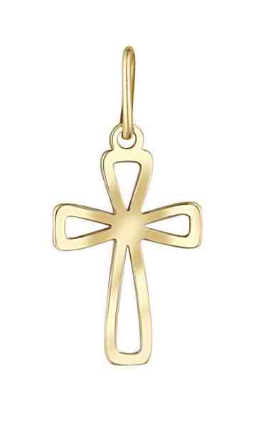 Praqia Nadčasový přívěsek ze žlutého zlata Křížek PA7060 + 2 měsíce na vrácení zboží