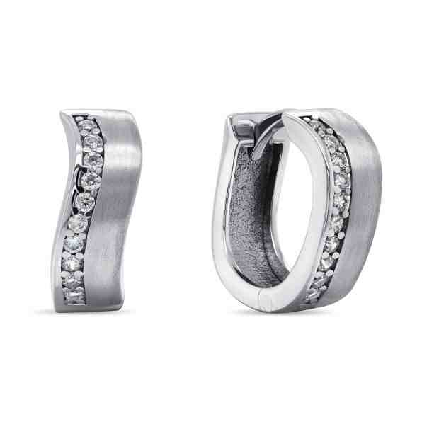 Brilio Silver Elegantní kruhové stříbrné náušnice EA267W + 2 měsíce na vrácení zboží